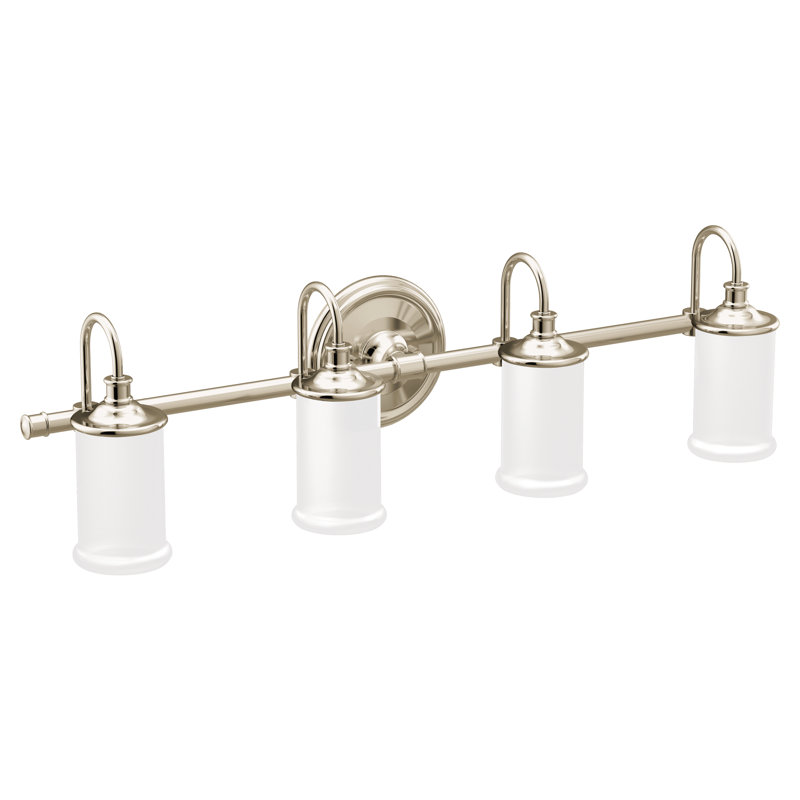 Belfield 4-Light Vanity Light, Polished Nickel
