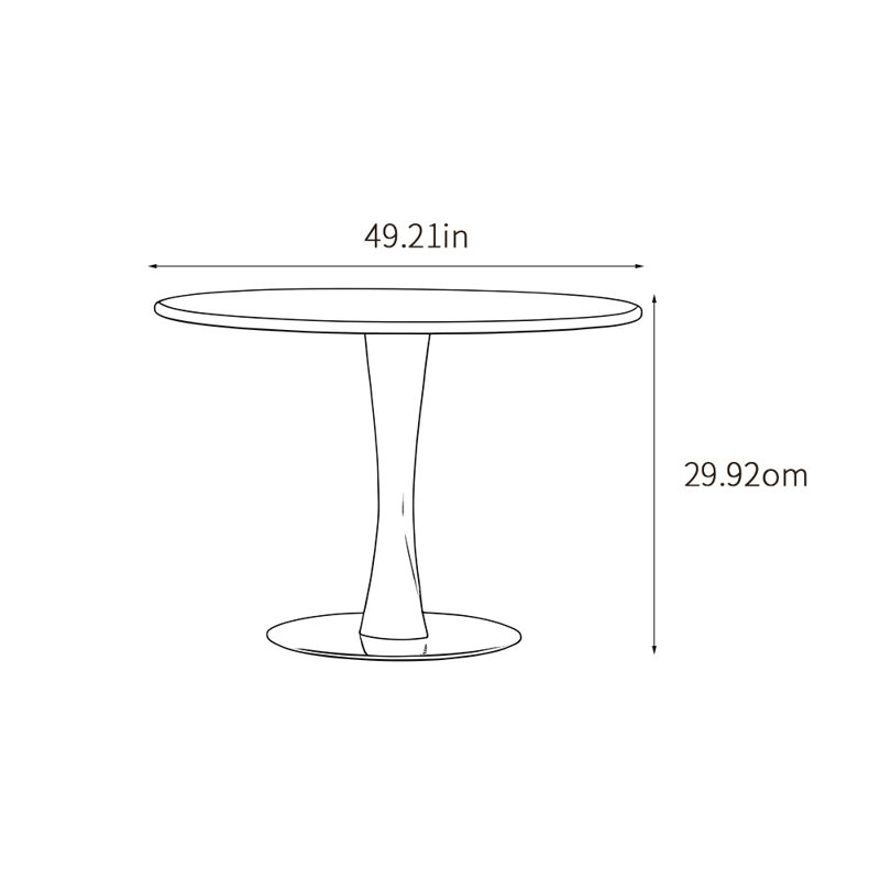 Nordic style modern simple round table