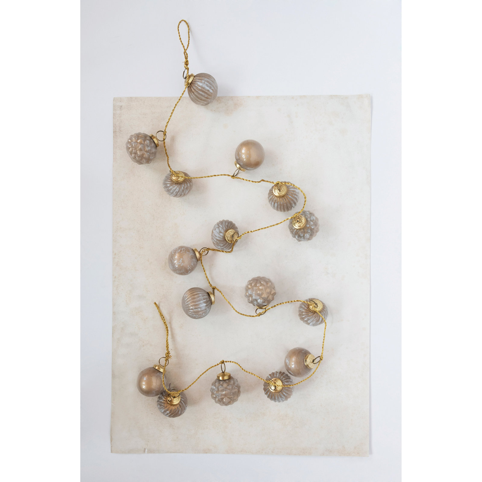 Jarah 6' Taupe Bead Novelty Garland