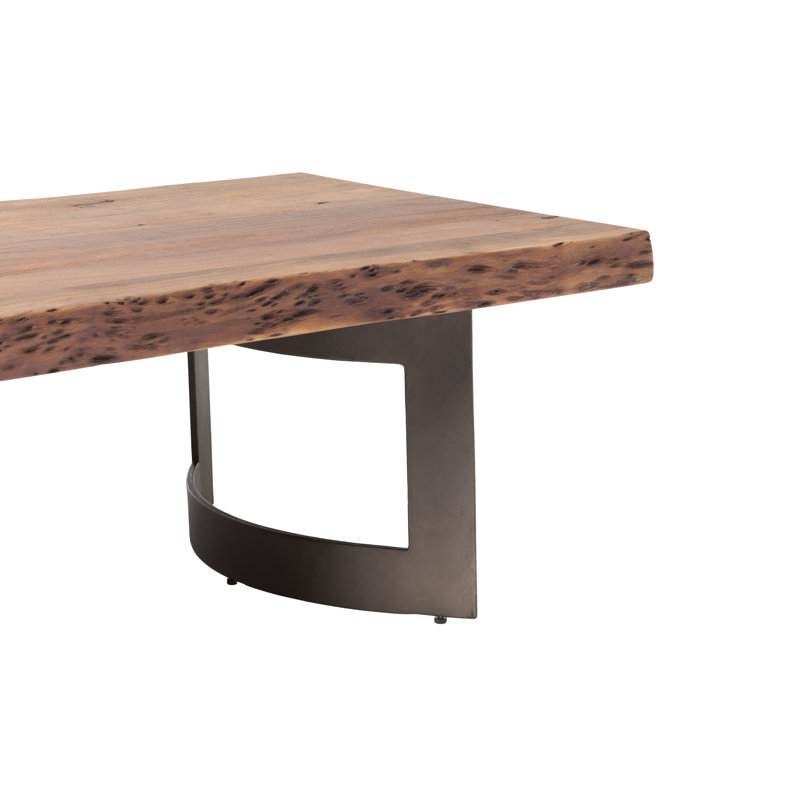 Kenmore Solid Wood Sled Coffee Table, Light Brown