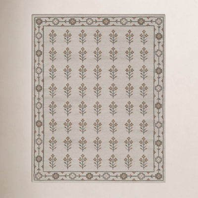 Heidi Flatweave Floral Wool Rug