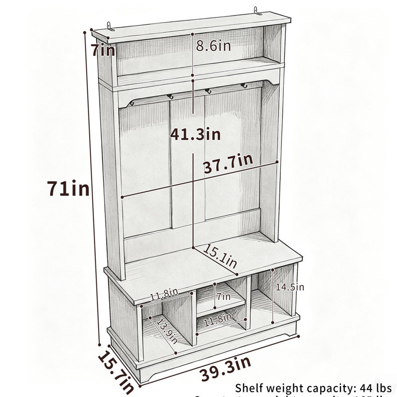 Portemanteau avec rangement pour chaussures, portemanteau avec banc à chaussures, 4 casiers à chaussures, rangement à 1 niveau, banc d'entrée 3 en 1 pour vestibule, chambre à coucher, salon