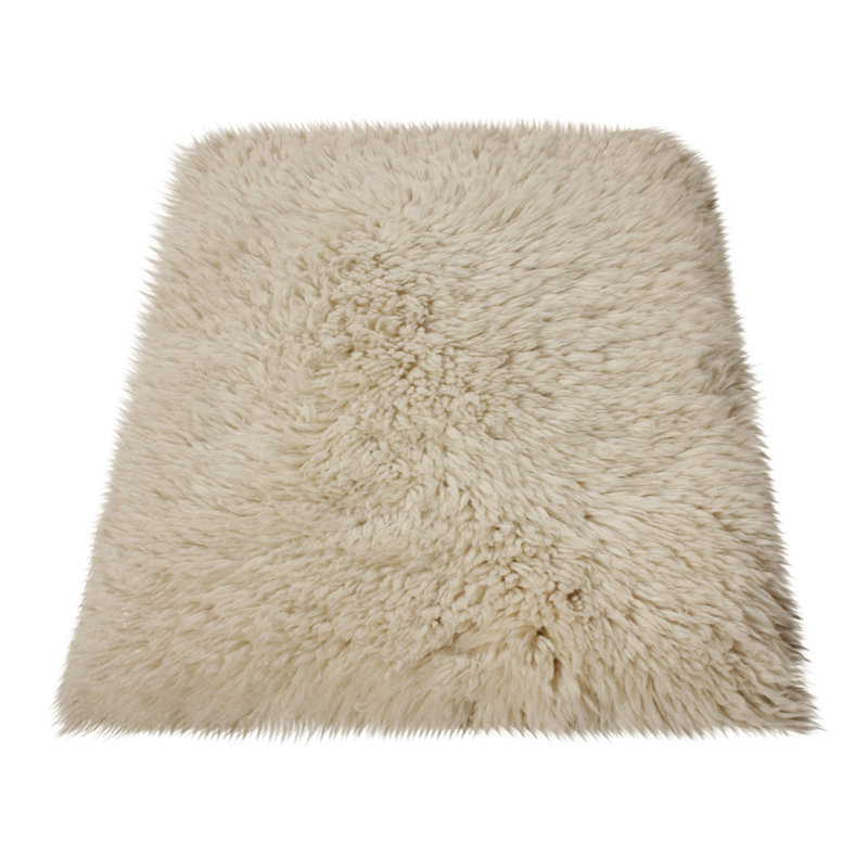 Moroccan Hand Knotted Wool Striped Area Rug, Rectangle 8' x 10'