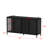 55.1'' W Horizontal Industrial Style Lighted Glass Door Display Case-564035962