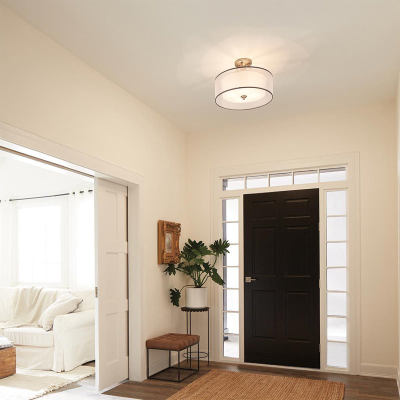 Eisen 3-Light 38.1cm Semi Flush Mount