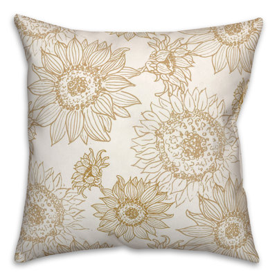 Floral Reversible Throw Pillow