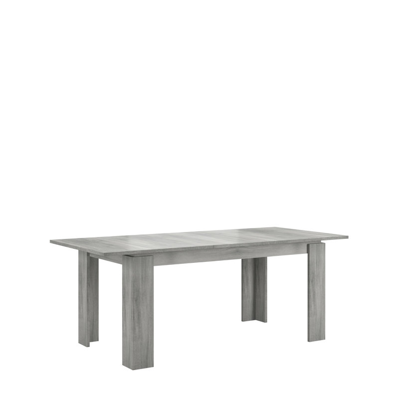 Gulwasha Extendable Dining Table, Smoke Silver