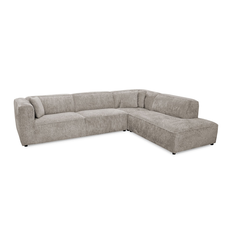 5 Seater Corner Sofa, Cream
