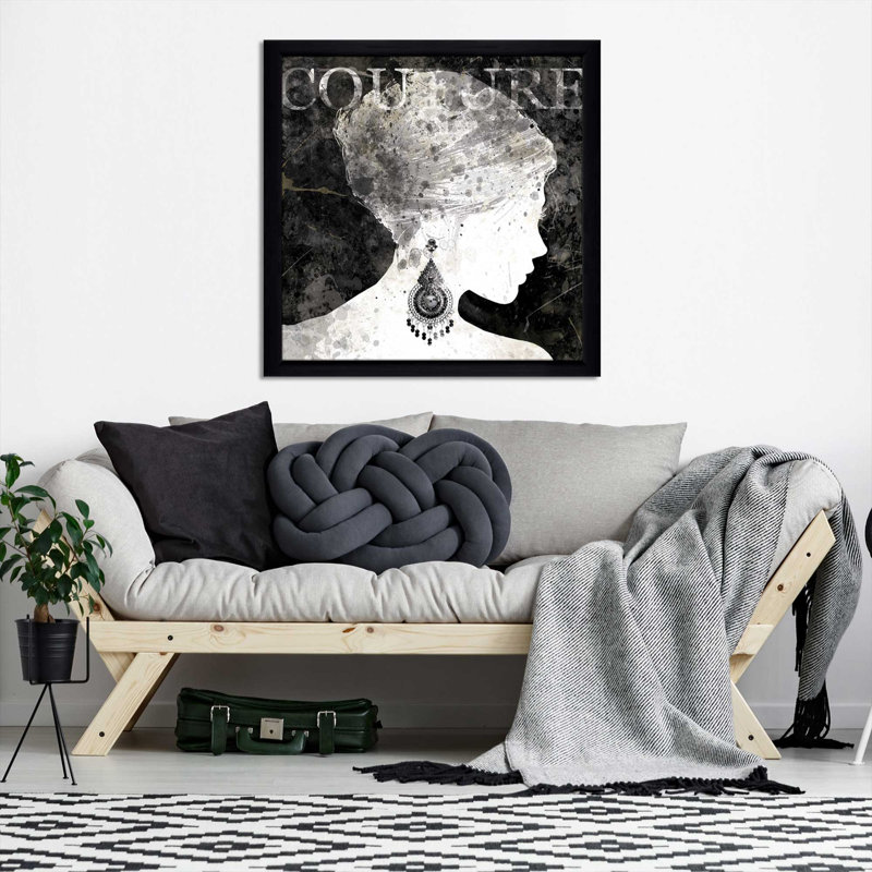 « mode silhouette i », impression encadrée, H 27,5 po x l 27,5 po x P 0,75 po