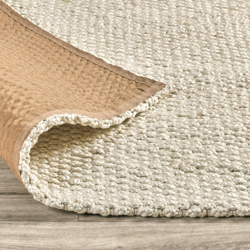 Santa Cruz Jute / Sisal Area Rug in Ivory, Rectangle 8' x 10'