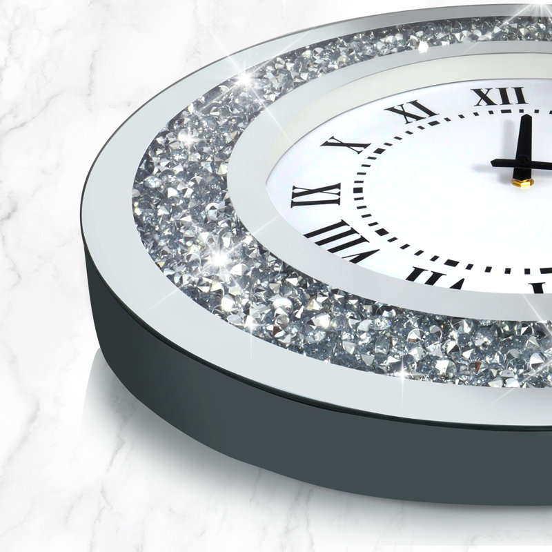 Meghann Metal Wall Clock, 20'' H x 20'' W x 1.5'' D