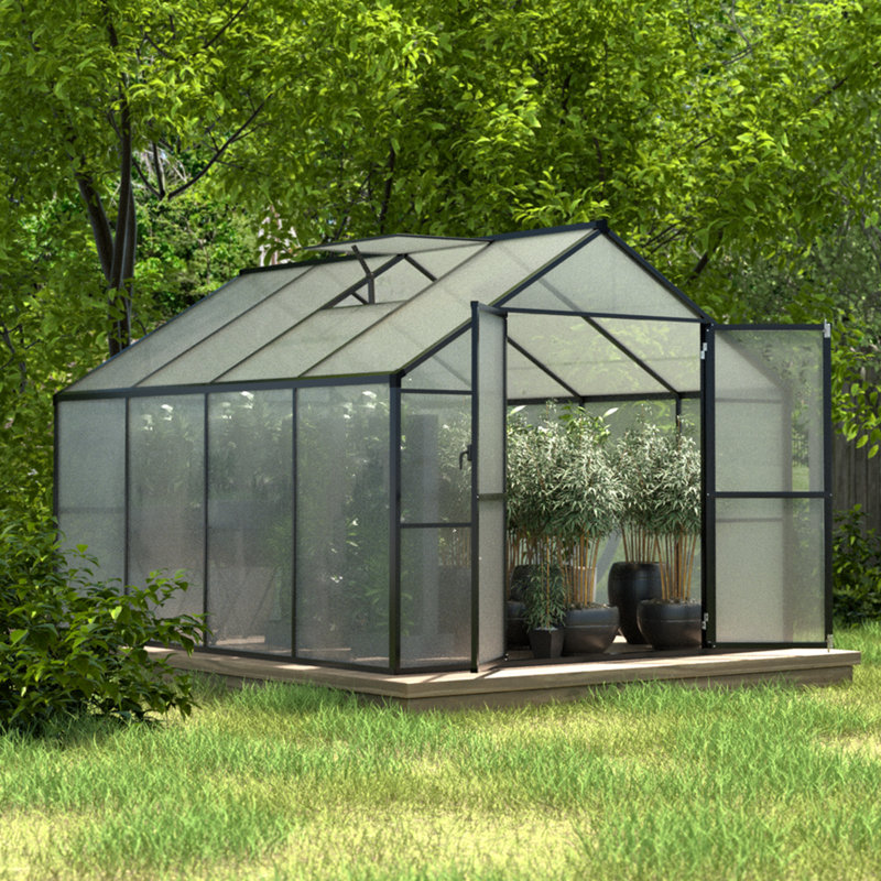 8' W X 8' D Aluminum Greenhouse