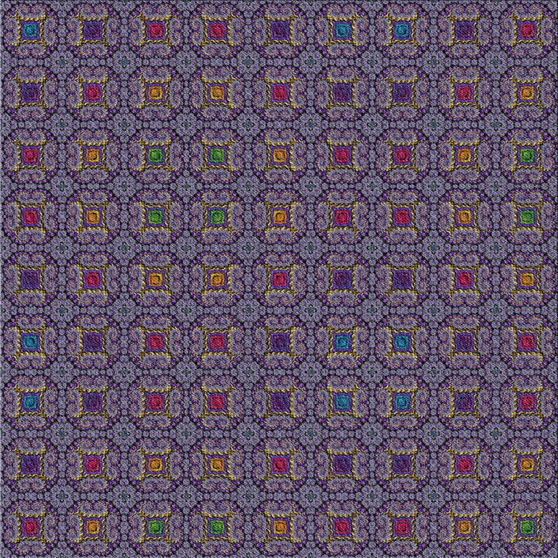 Geometric Indoor Rug, Square 7'