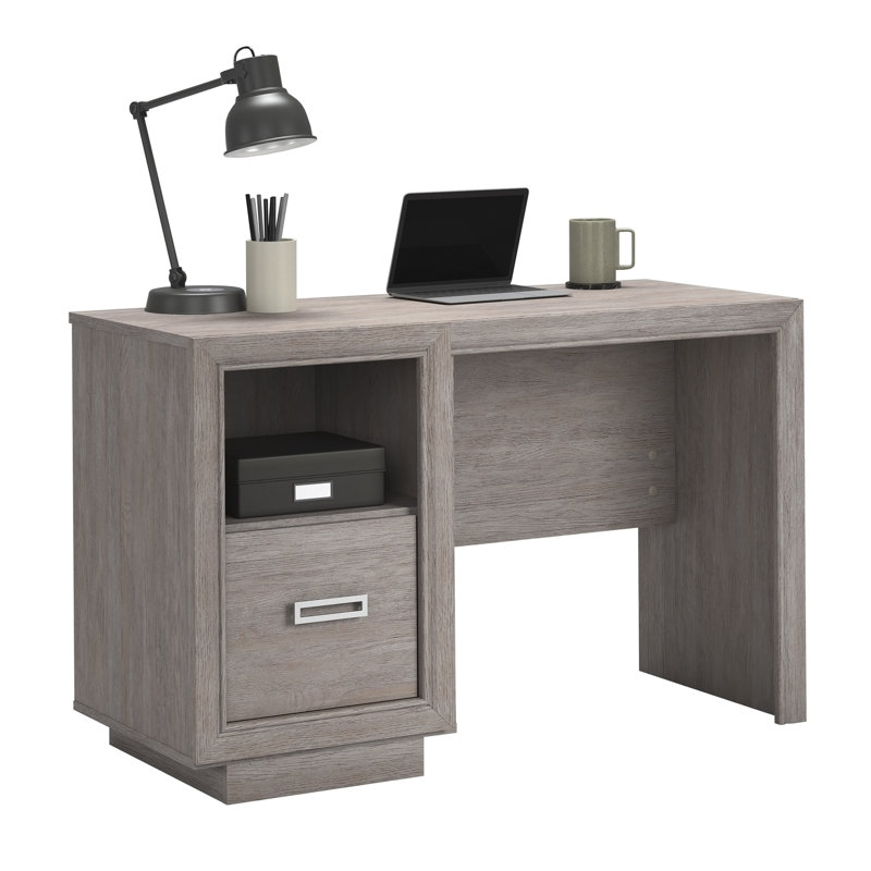 Desk, Medium Grey Finish