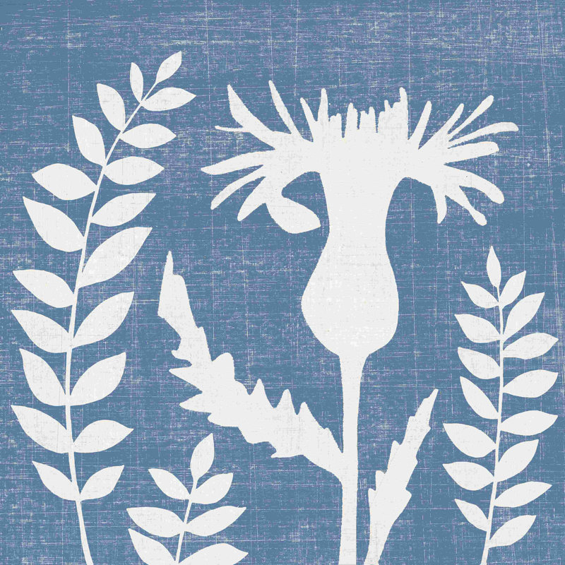 Petit lin bleu III (P), H 12 po x l 12 po