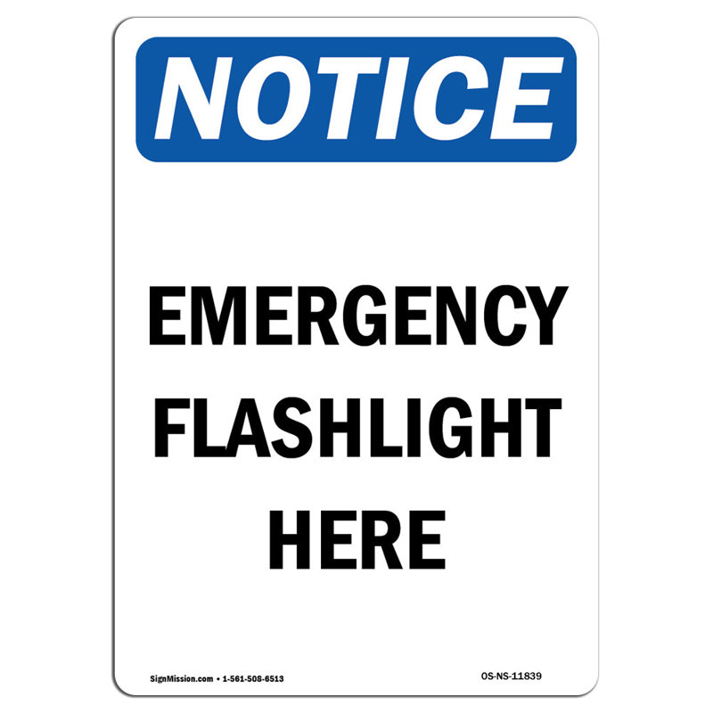 Lampe de poche d'urgence ici