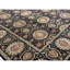 Tapis noir et beige noué à la main de haute qualité
