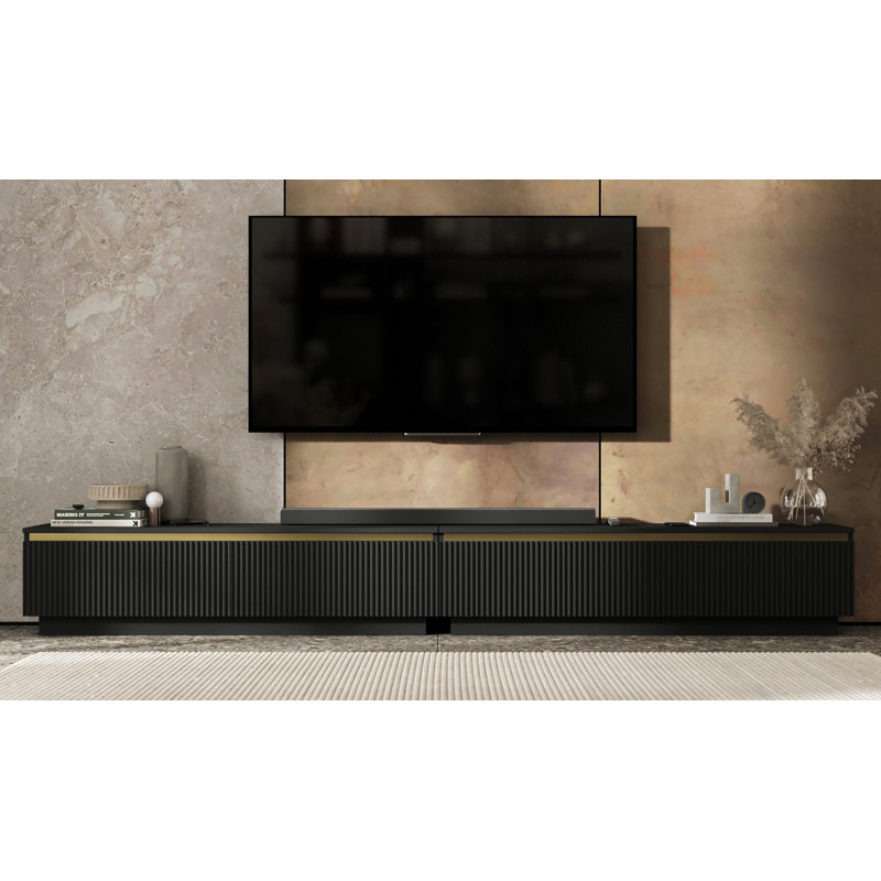 SELENE TV STAND, Matte Black