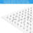 10" Square Rainfall Shower Head - Stainless Steel, Modern Design Steel Showerhead Optimal Performance-121076810