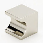 Contemporary II Square Knob, 0.75" H x 0.75" W, Polished Nickel