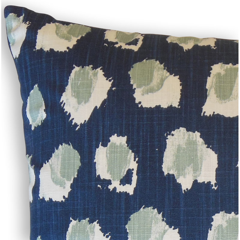 Coussin décoratif en coton Zedd Ikat, Hauteur (26 po) x largeur (26 po), Waterbury