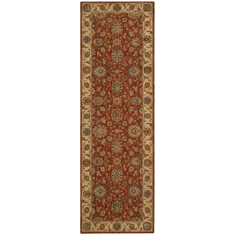 Bardwell Oriental Wool Area Rug, Runner 76 x 366cm