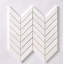 Bianco Dolomite 12" x 12" Marble Herringbone / Chevron Mosaic Tile