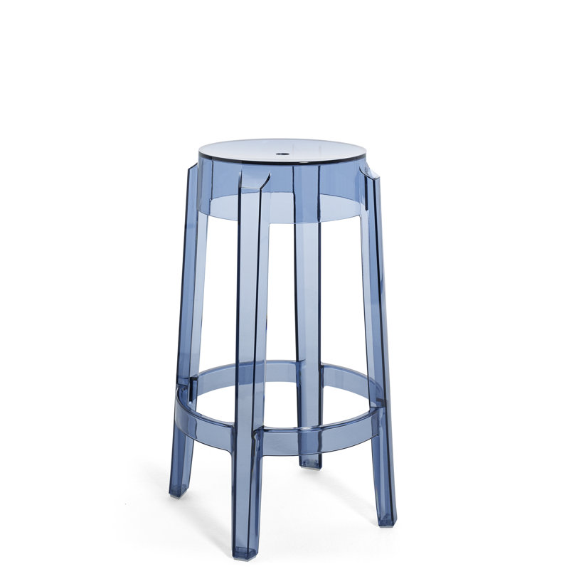 Tabouret de bar Charles Ghost, Tabouret de comptoir (siège d'une hauteur de 25,7, Poudre