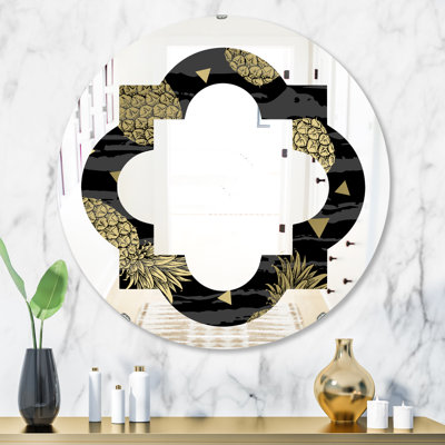Miroir mural éclectique Quatrefoil