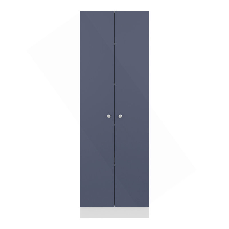 ARIZONA CITY Multi-Purpose Cupboard With Five Shelves And Storage Doors For Kitchen And Home, Kronos White And Kronos Blue