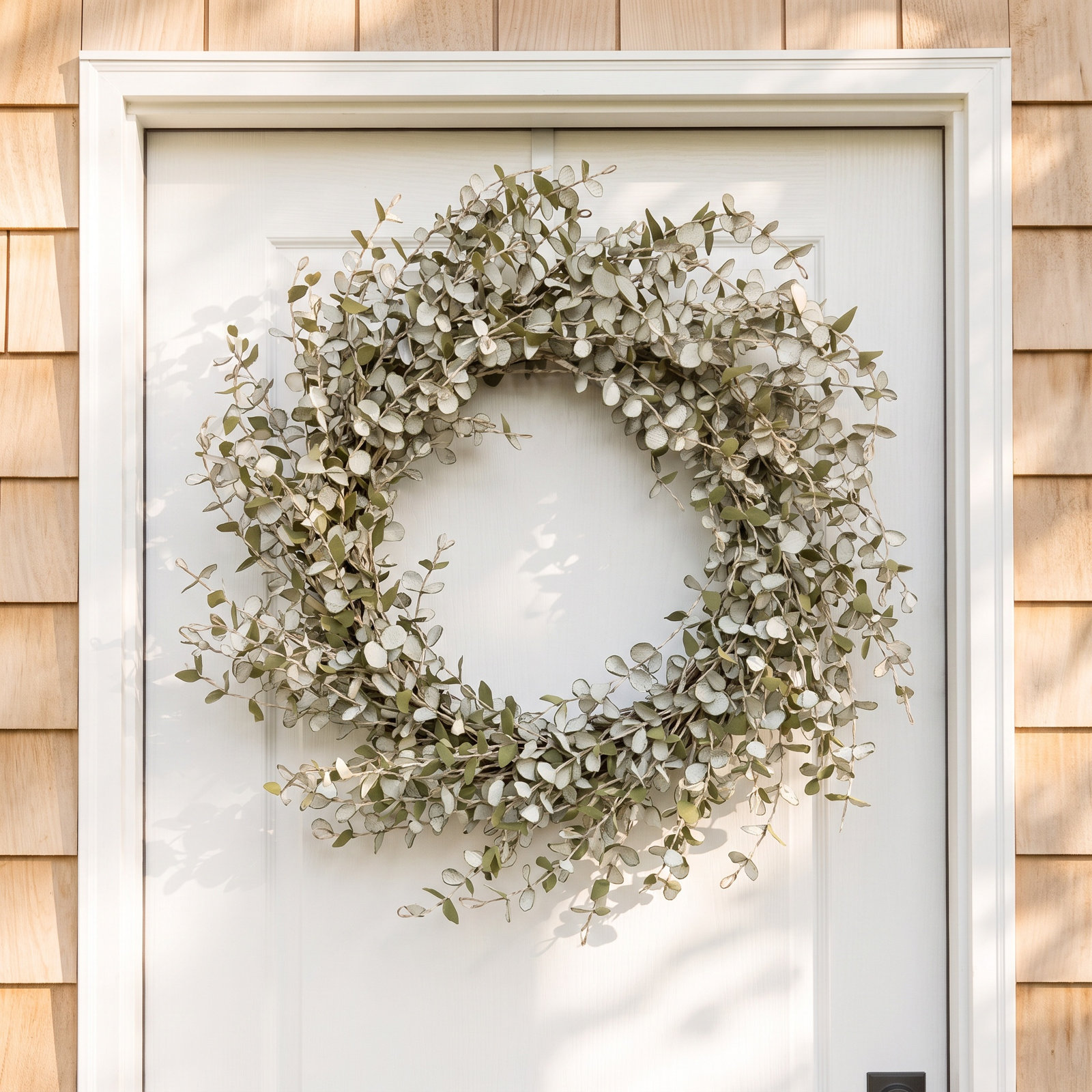 24" Handcrafted Eucalyptus No Holiday Wreath