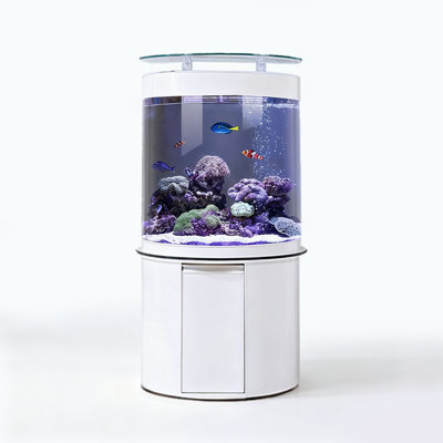 Semi-Circular Smart Remote-Controlled Touchscreen Aquarium Tank