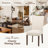 Upholstered Linen Wooden Dining Chairs-303141209