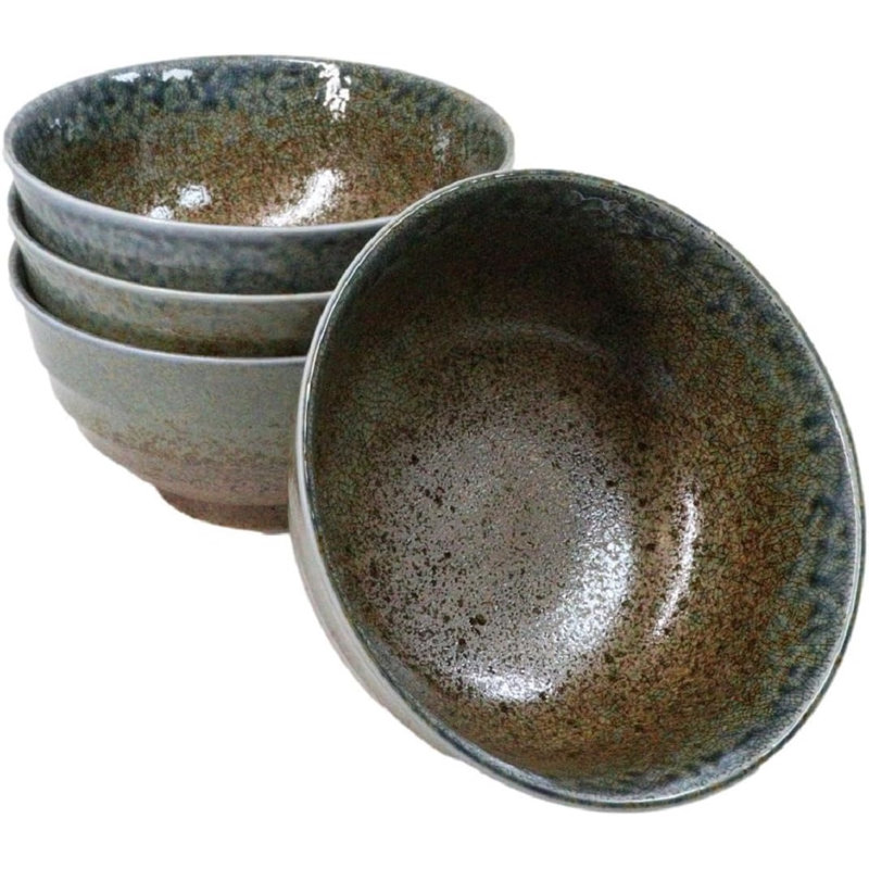 Ensemble de 4 bols à soupe à riz en porcelaine Sunaji Kairagi
