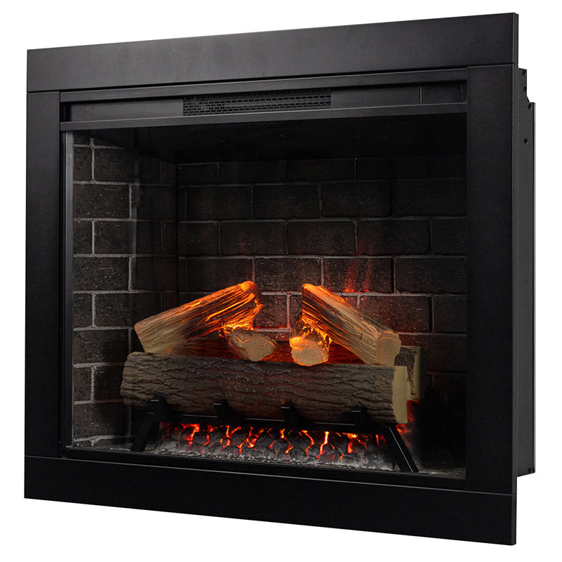 Uptown 33" Infrared Electric Fireplace Insert Heater with Trim Kit, Compatible with Alexa & Google