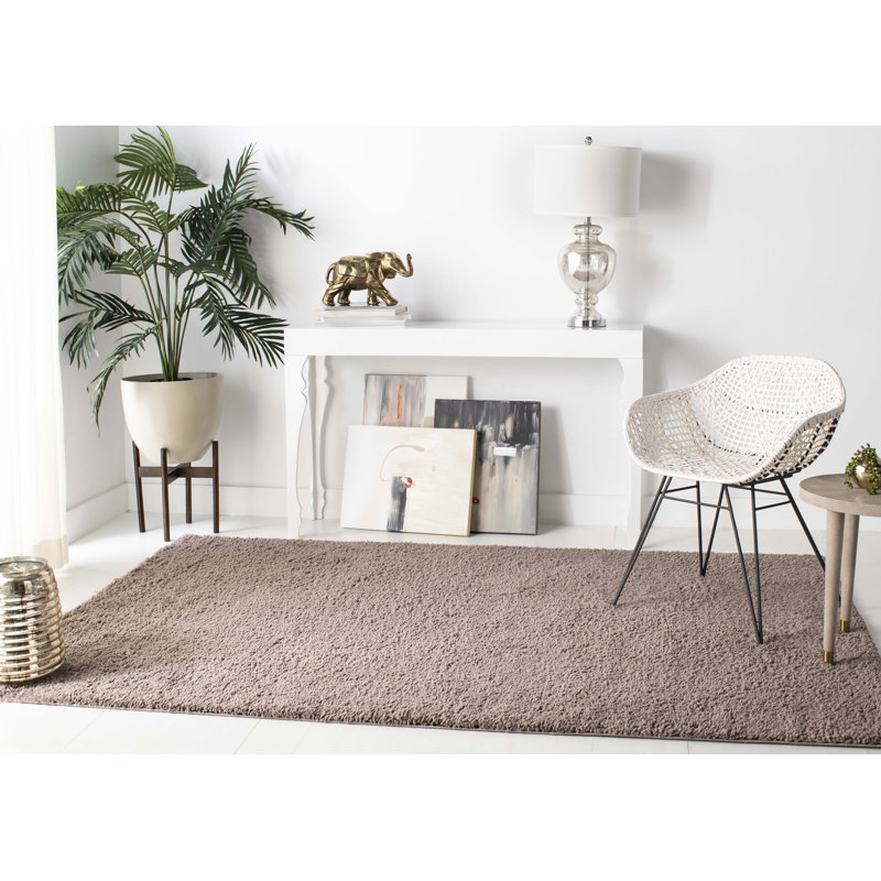 Gatwick Solid Colour Shag Area Rug, Rectangle 160 x 229 cm