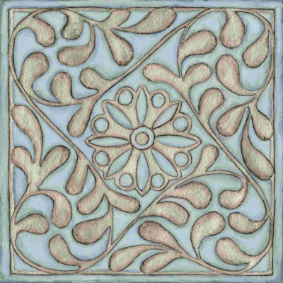 Silver Filigree VII - Wrapped Canvas Graphic Art