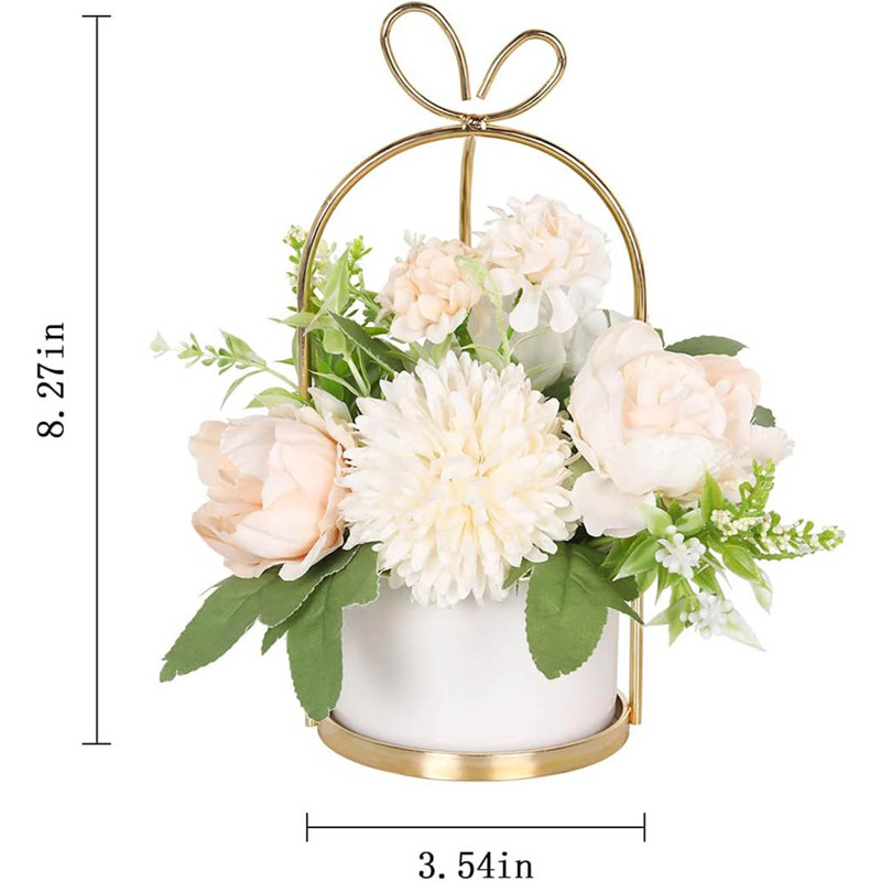 Arrangement in Vase, White