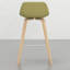 Tabouret Mid-Century (2) - Siège rembourré, placage de bois, repose-pieds, solution de siège polyvalente pour la maison de 2 tabourets