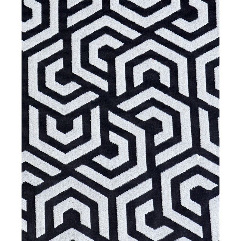 Tapis noir / blanc Caltlin