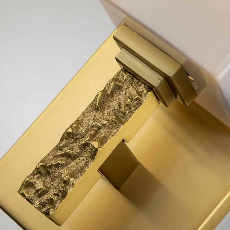 Jack 1 Light Bath Sconce, Aged Brass