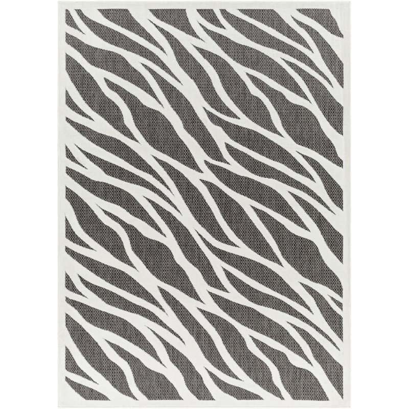 Tapis gris anthracite Courtne, Rectangle 6 pi 7 po x 9 pi