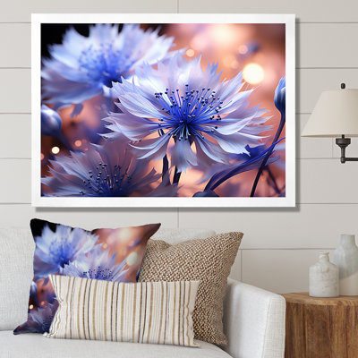 «Dreamy Mauve Cornflowers Impression II», impressions sur toile