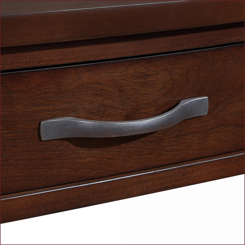 Light Espresso 3-Tier Space-Saving Coffee Table for Small Spaces, Solid Wood Legs, Easy Assembly
