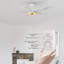 Ventilateur de plafond standard à DEL à 5 pales avec télécommande et ensemble d'éclairage inclus-211823582-211823570-211713695