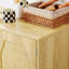 Armoires de cuisine avec portes décoratives en rotin