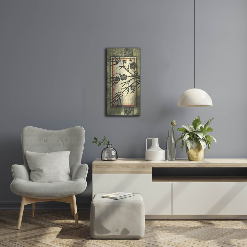 «Mini Eastern Influence II» par Ethan Harper, Latitude Run®, art mural en métal, 12 po x 24 po, H 24 po x l 12 po