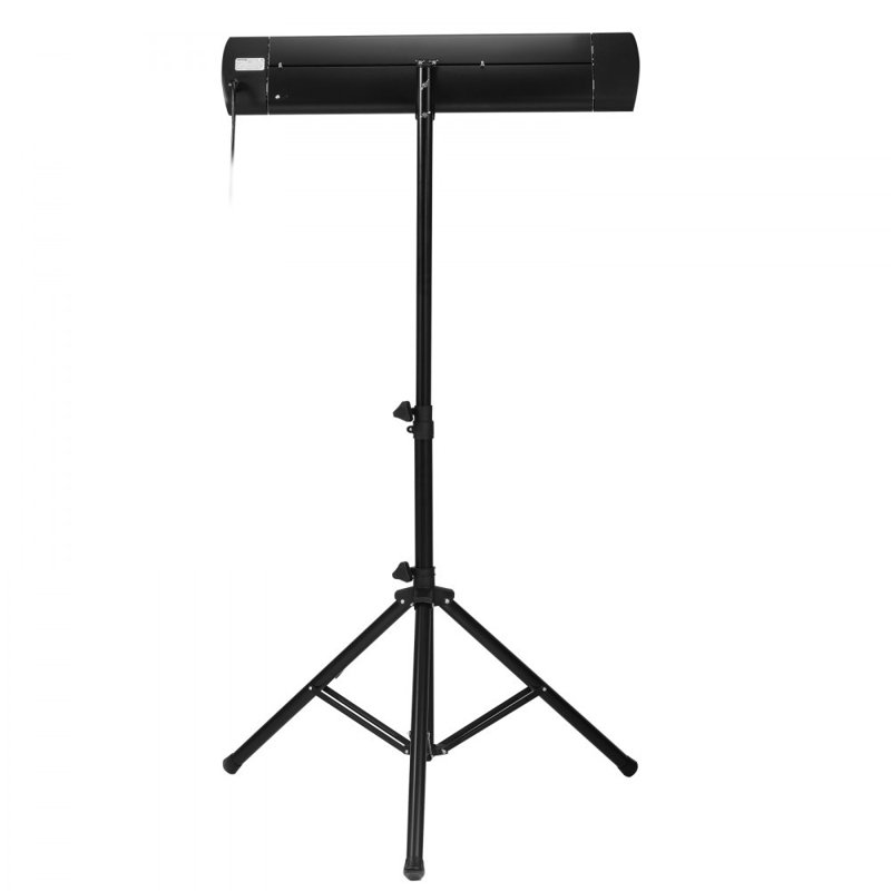 Chaufferette infrarouge, radiateur électrique à télécommande 1500W, chauffe-terrasse à écran DEL avec 3 vitesses et minuterie