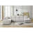 Large - Scale L - Shaped Modular Sofa Set With Detachable Components, Comfortable Upholstery And Decorative Throws For Contemporary Home Interiors