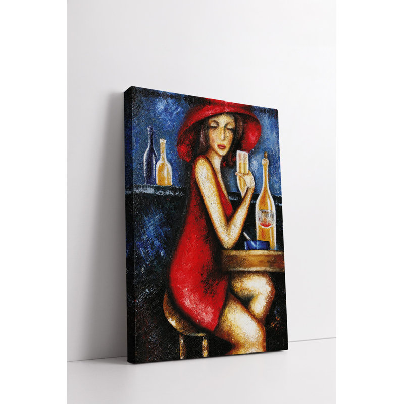 Peinture décorative sur toile, H 23,6 po x l 15,7 po